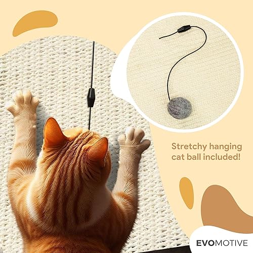 Miniatura 5 de EVOMOTIVE Protector de sofá para gatos, se adapta a cualquiera de los reposabrazos, protector de muebles de arañazos para gatos