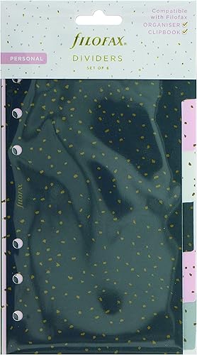 Miniatura 2 de Filofax Accesorio organizador, tamaño personal, colección de confeti, divisores con pestañas, juego de seis (B132703)