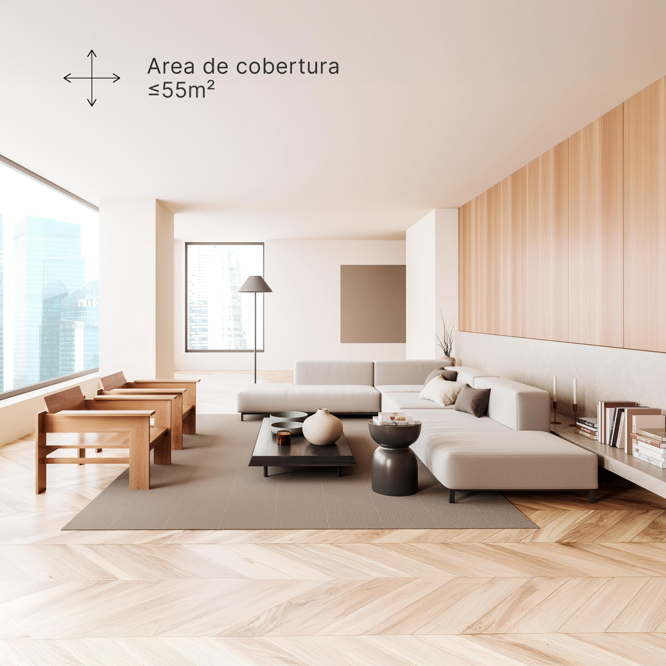 Ufesa Comfort 1300 oczyszczacz powietrza z filtrem HEPA, moc 15 W, szybkość oczyszczania powietrza CADR 130 m³/h, zasięg do 55 m², 3 prędkości, cichy ≤55 dB, biały