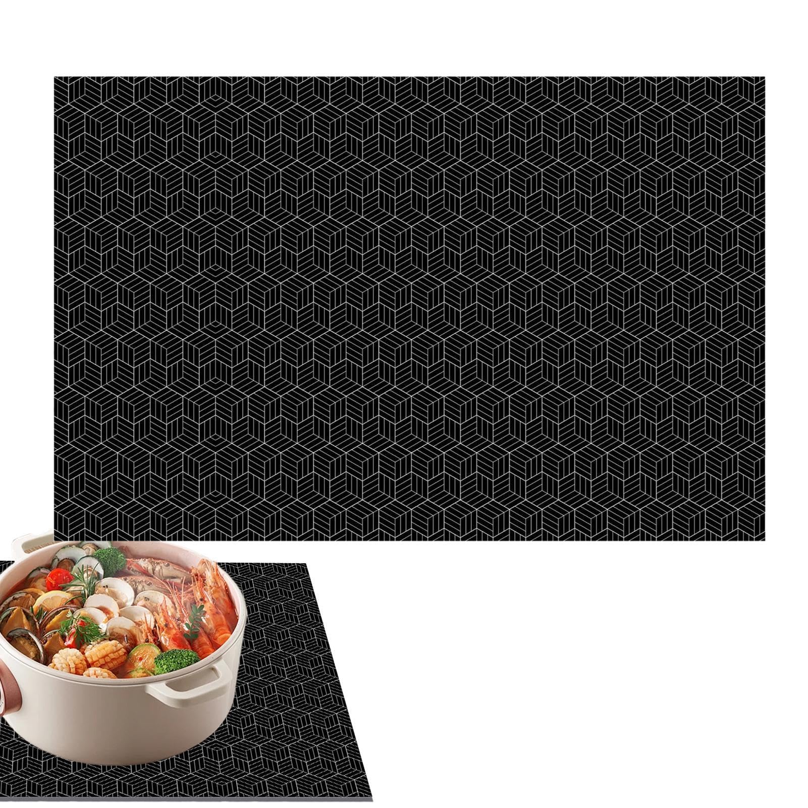 Tappetino Silicone Per Piano Cottura A Induzione - Antigraffio, Lavabile, 250x250 Mm O 250x350 Mm - Foto 4