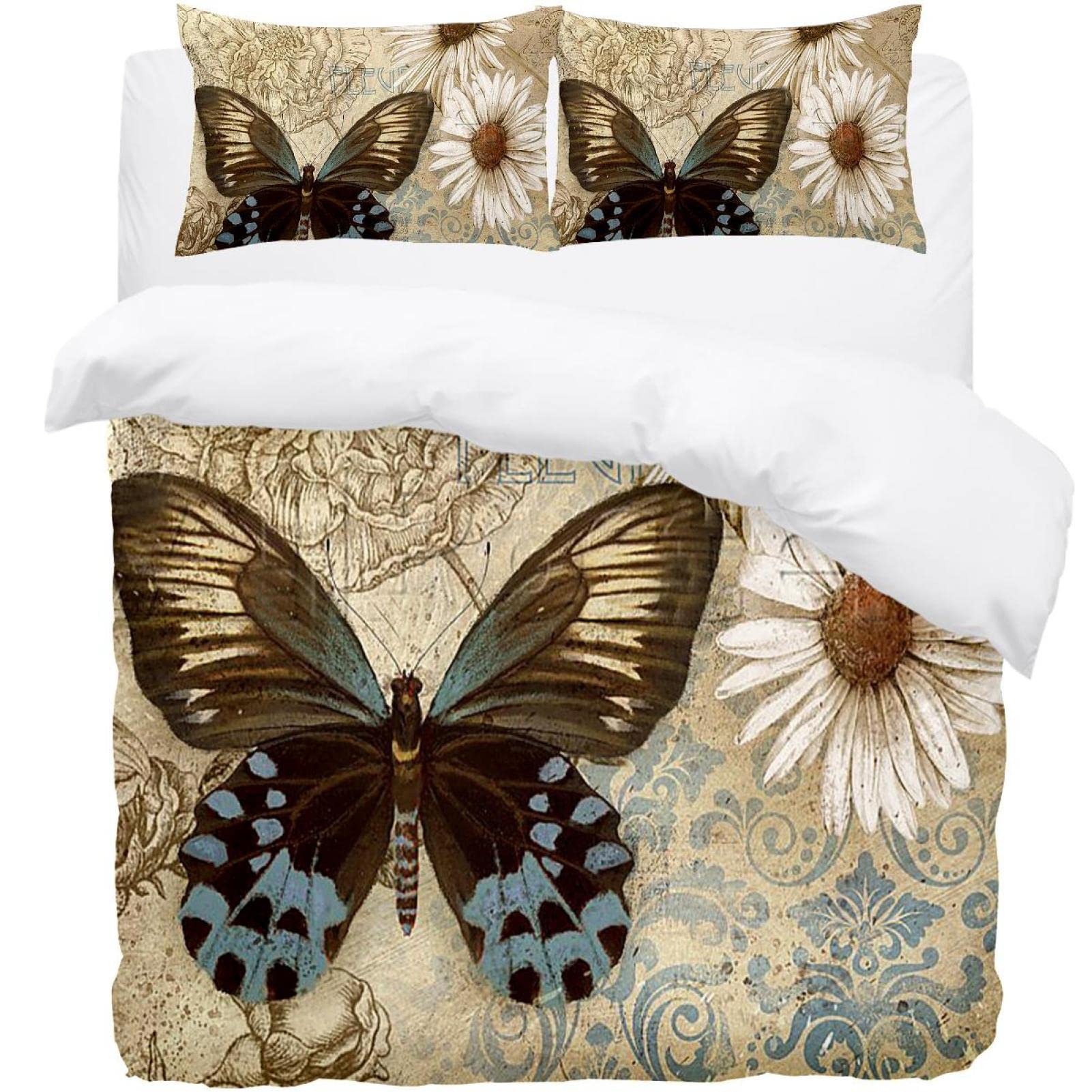 Parure de lit vintage pour stopper le froid nocturne avec une couette chaude légère