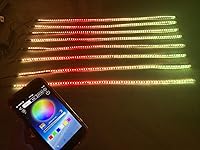 Vista 7 de 8 tiras de luz de persecución de color de ensueño de 2 pies 23.6 in 24 pulgadas, luces LED estroboscópicas de respiración para Polaris Slingshot