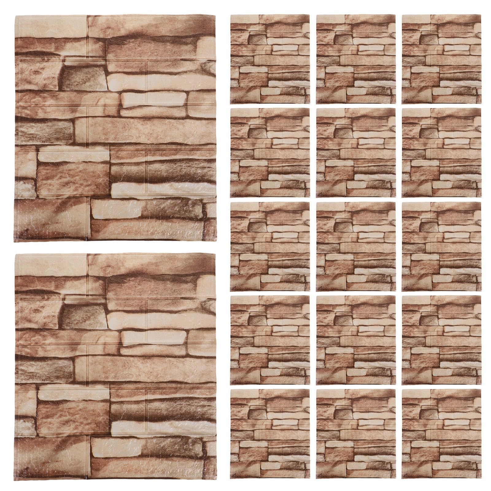 Pegatinas de pared 3D fáciles de cortar decorativas y lavables ABOOFAN 1