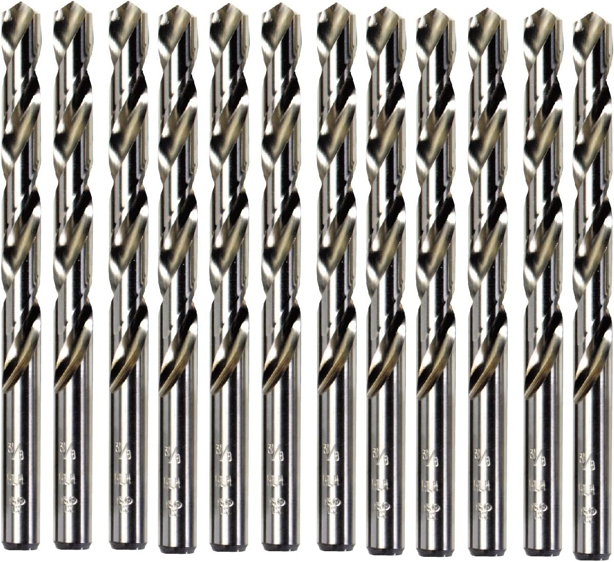 Irwin Tools 60113 13/64-Inch Bright 118-Degree Jobber Length, Pack of 12