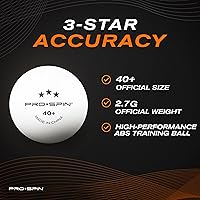 Vista 6 de PRO-SPIN Paletas de ping pong – Juego de alto rendimiento con raquetas de tenis de mesa premium, pelotas de ping pong de 3 estrellas, estuche