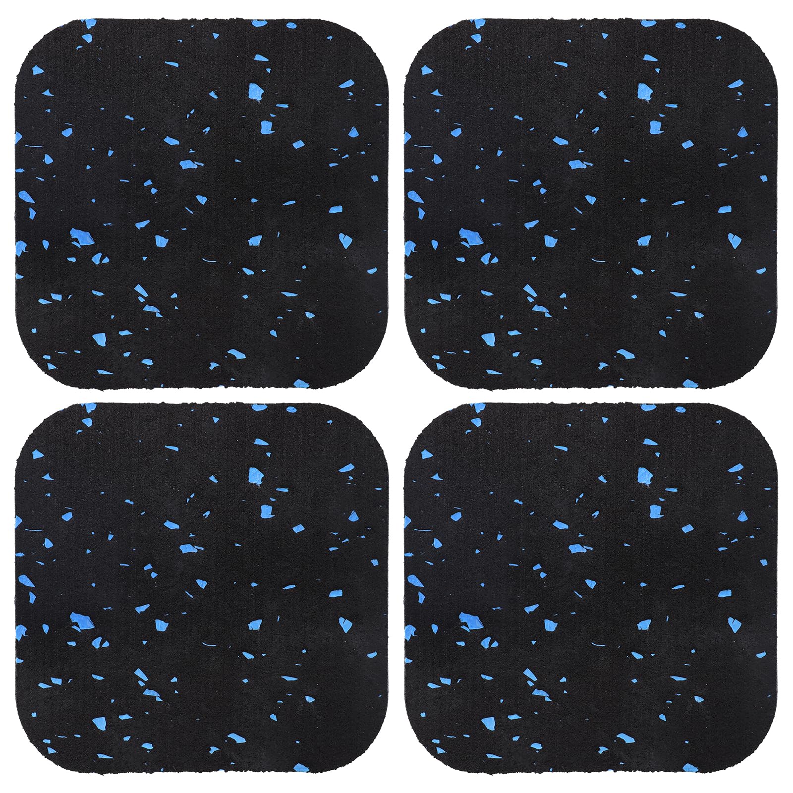 4Pcs Treadmill Mats, Coolrunner High Density Equipment Pads Noise Reduction for Floor Protection, Washing Machine Pads, Anti Vibration Rubber mats for Stationery Bike, Rowing Machine-image-33