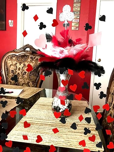 Miniatura 6 de Honbay Confeti de fiesta de casino de 212oz confeti Viva Las Vegas para fiesta papel de aluminio confeti metálico lentejuelas de juego noche