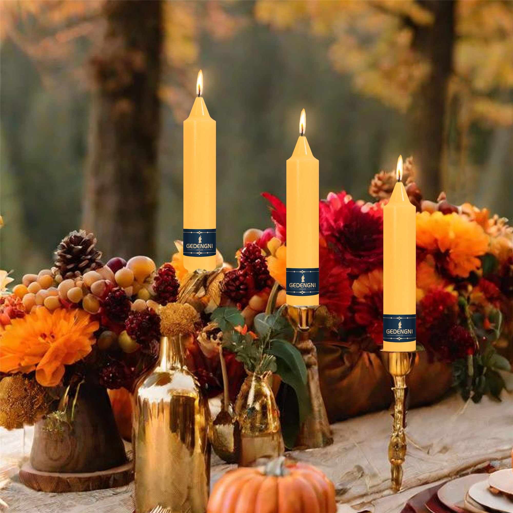 Gedengni Beeswax Taper Candle Dripless Candlesticks,7inch Natural Bees Wax Candle Stciks Short Tapered Candles for Home Meditation for Home Meditation Prayer Dinner Decor 18D4P-BEE