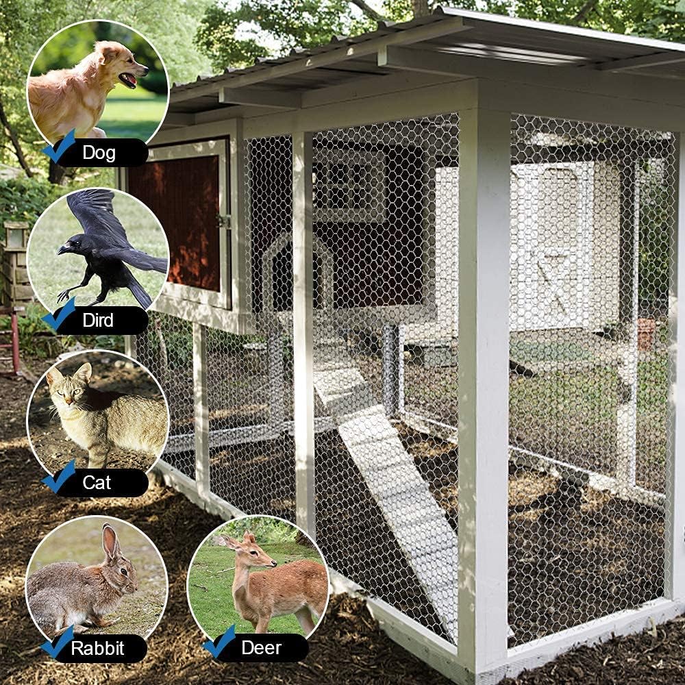 Fencer Wire 20 Gauge Galvanized Poultry Hex Netting with 2 inch Mesh