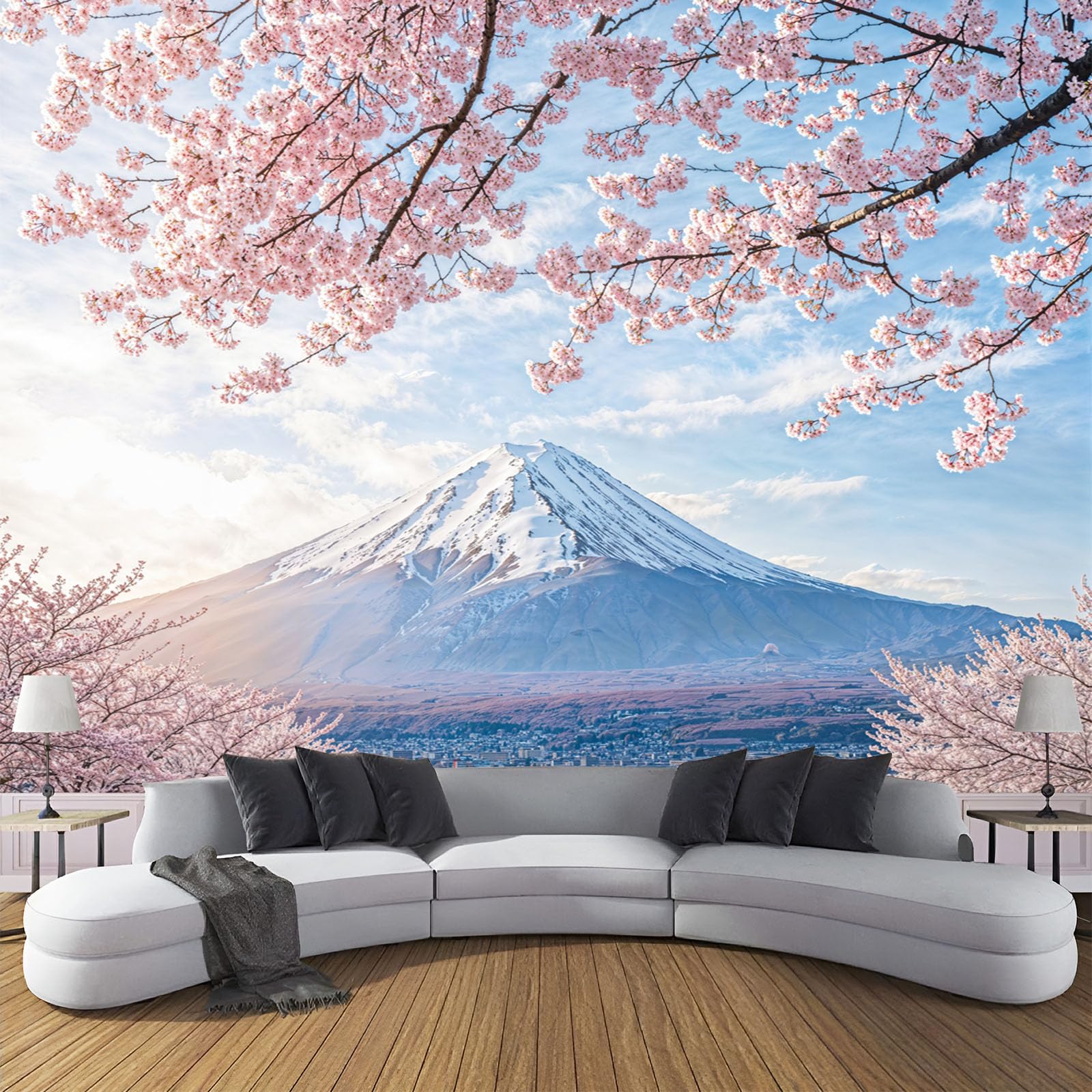 Papier Peint Panoramique Style Japonais XXL Peinture Murale Intissé