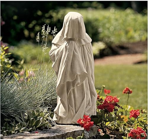 Miniatura 4 de Design Toscano NG31566 Figura con capucha de Pleurant francés de luto, grande, piedra antigua