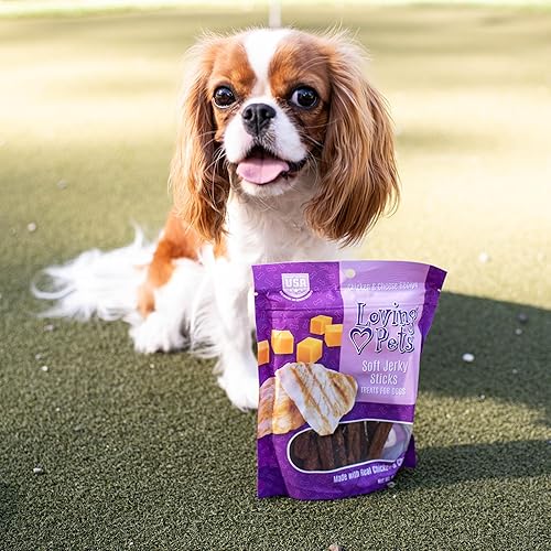 Miniatura 4 de Loving Pets - Soft Chew Jerky (Stick-Shaped, Chicken & Cheese Recipe) USA Made Dog Treats