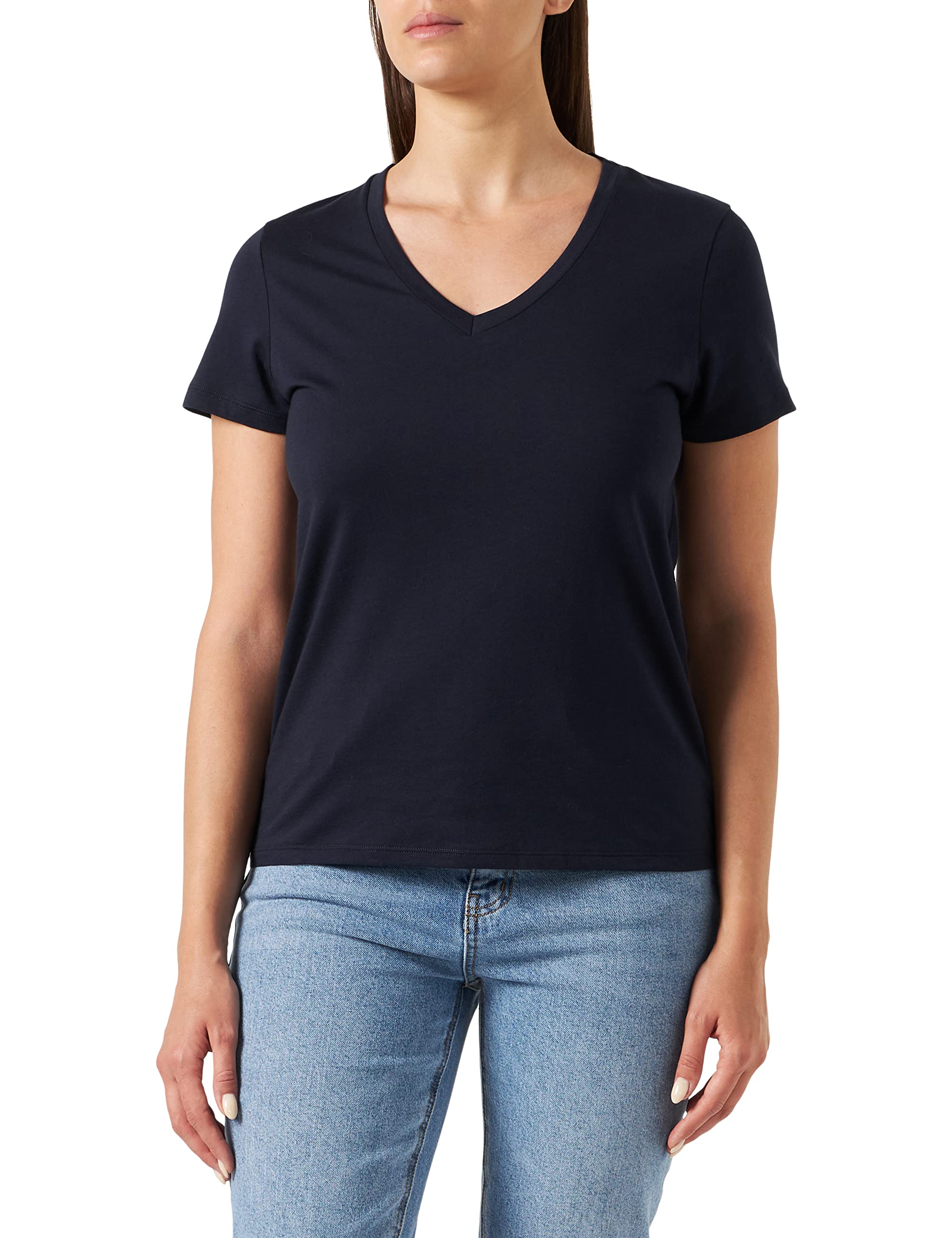 Petit Bateau Women’s Short Sleeve T-Shirt, Blue Smoking, S