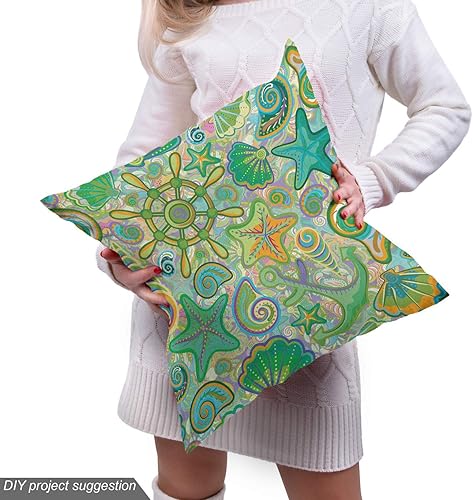 Vista 456 de Lunarable The Yard, tela azul real de The Yard, patrón de cerámica inspirado en el Medio Oriente estilo marroquí, estampado oriental, tela de satén