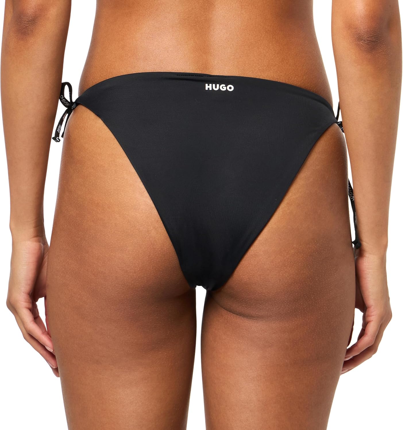 HUGO Women's Pure Logo Side Tie Swim Bottoms