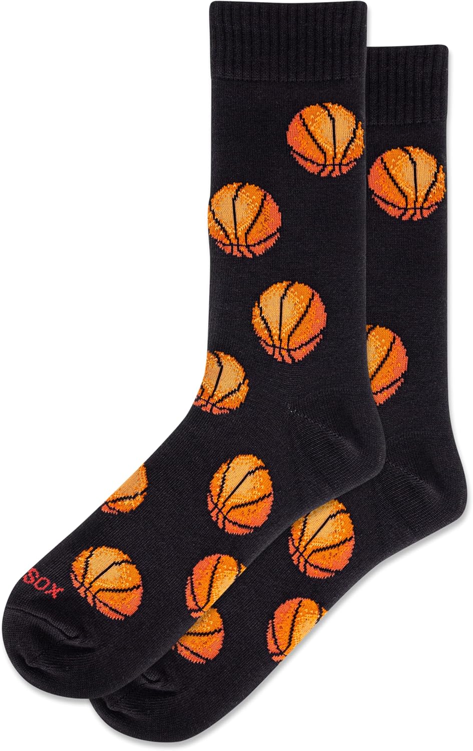 Hot Sox Men's Fun Sports and Athletics Crew Socks - 1 Pair Pack - Cool & Funny Novelty Fashion Gifts