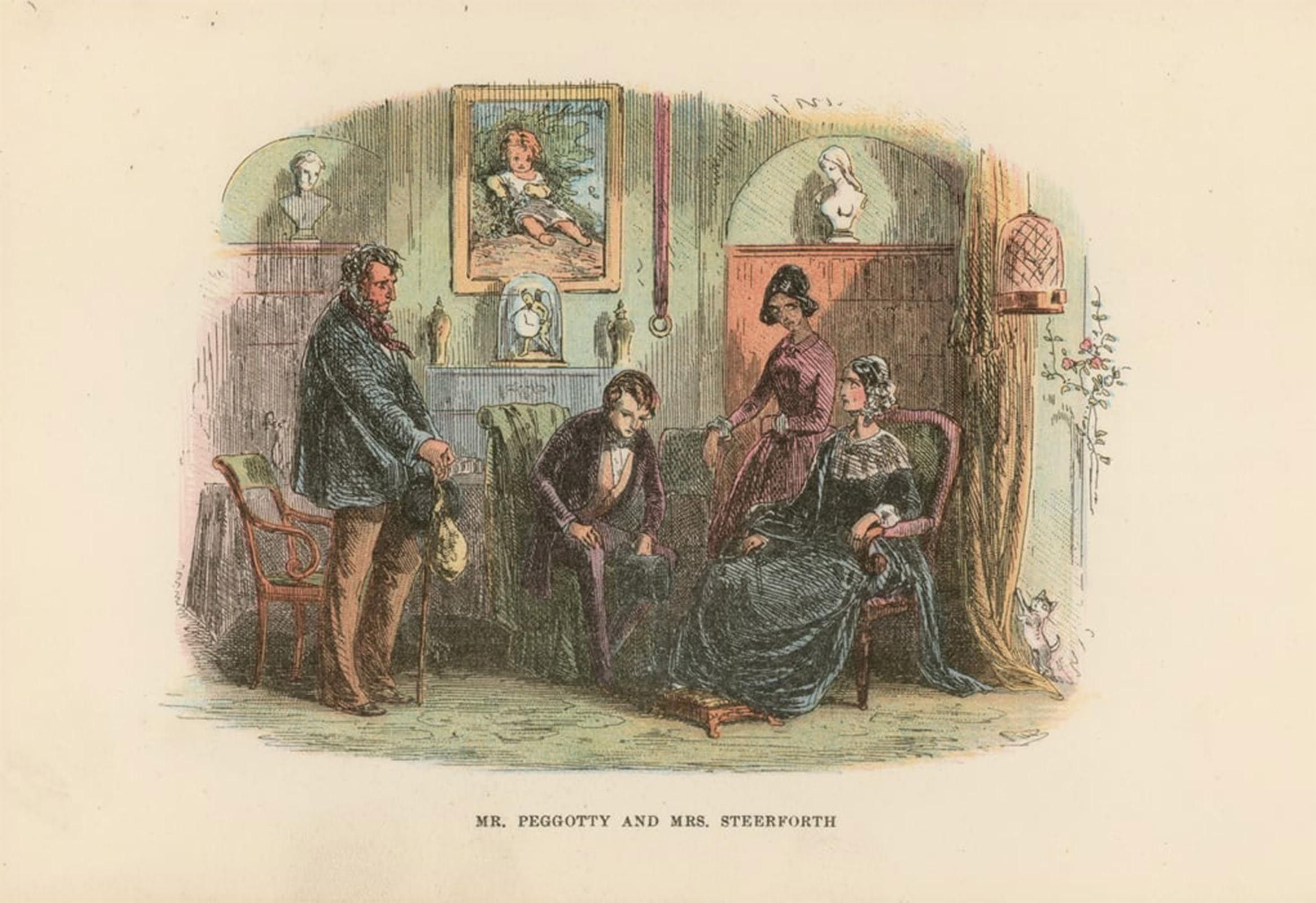 Tableau David Copperfield affiche impression d'art illustration Browne décoration murale
