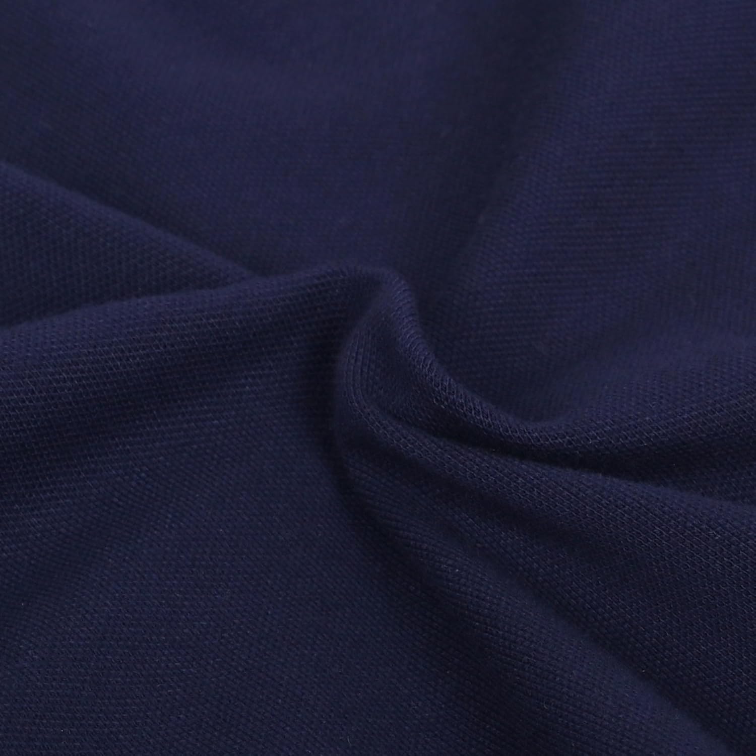 Sunny Fashion Girls Dress Navy Knit Polo Collar School Classic Casual Back to School Everyday