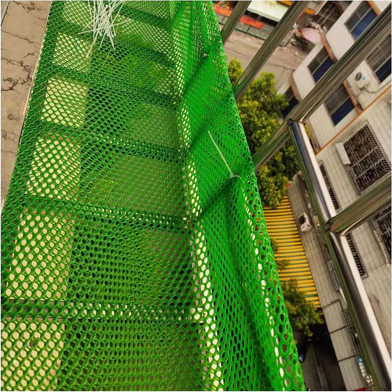 Rotolo di Rete Metallica in plastica con Fascette, Recinzione per marciapiede, Balcone, Patio, Rete per pollame, Gatti, Cani, Anatre, Fori esagonali
