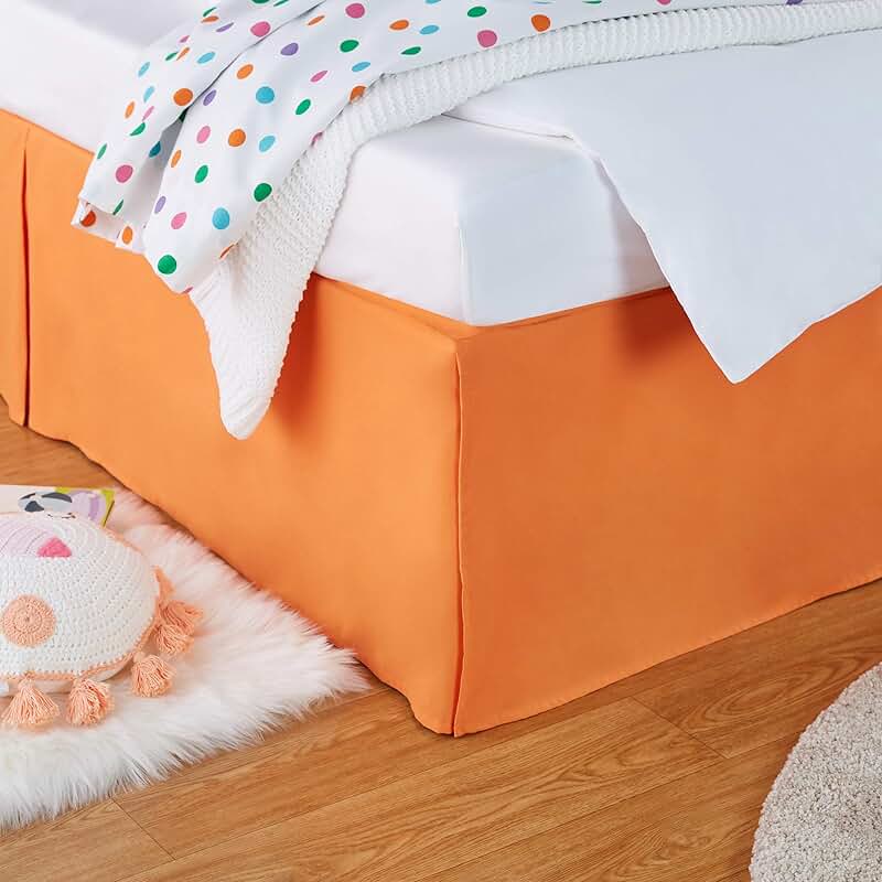 Bed Skirts Orange / Bed Skirts / Bedding Home & Kitchen