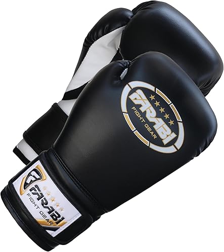 Miniatura 7 de Farabi Sports Guantes de boxeo para niños de 4, 6, 8 onzas, guantes de boxeo para niños, guantes de boxeo juveniles, guantes de boxeo para niños y