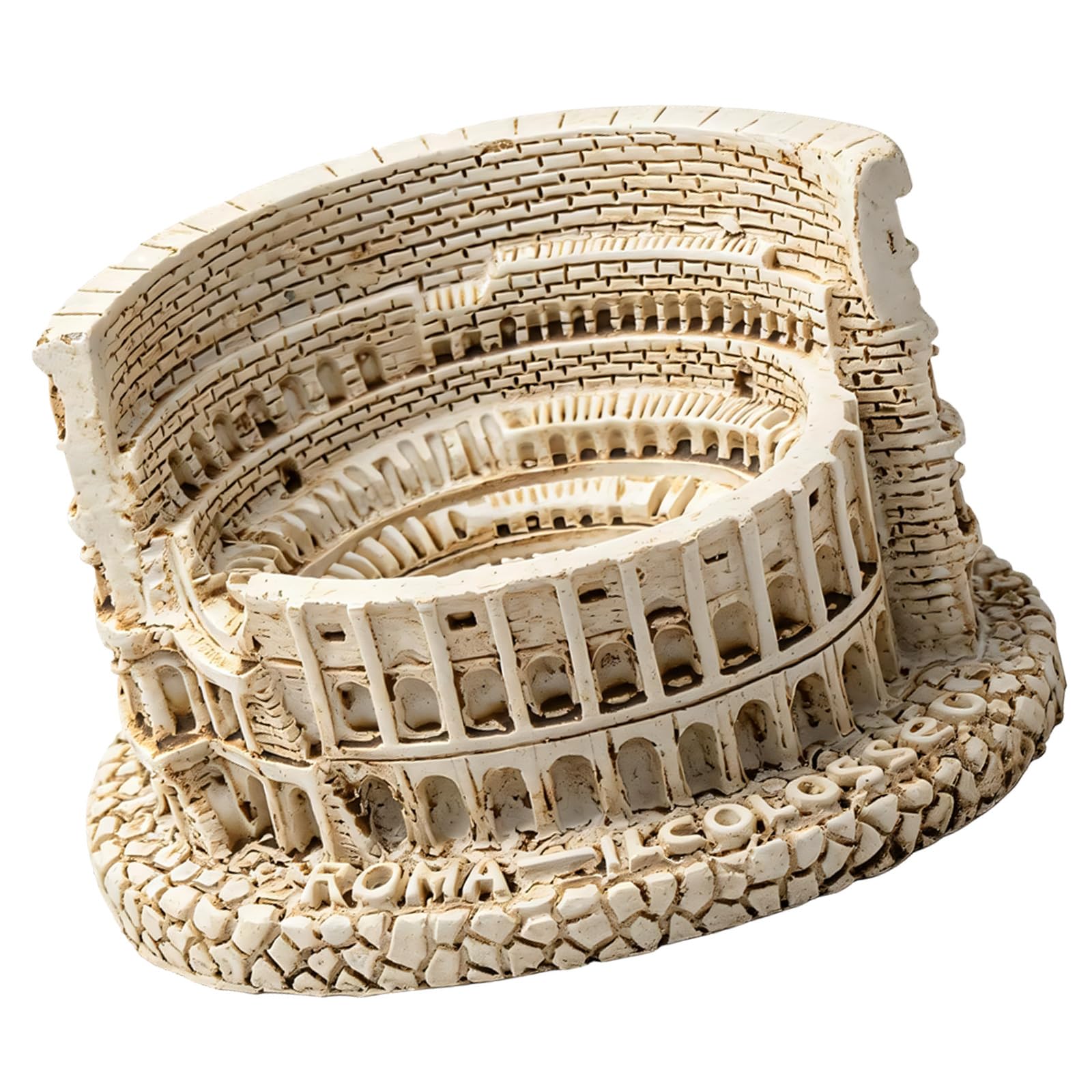 Tsophreniq Adorable Colosseums Desktop Figurine Cuteness Resin Decoration Colosseums Statue Perfect for Offices Desk Home Decorating Rosin Deck