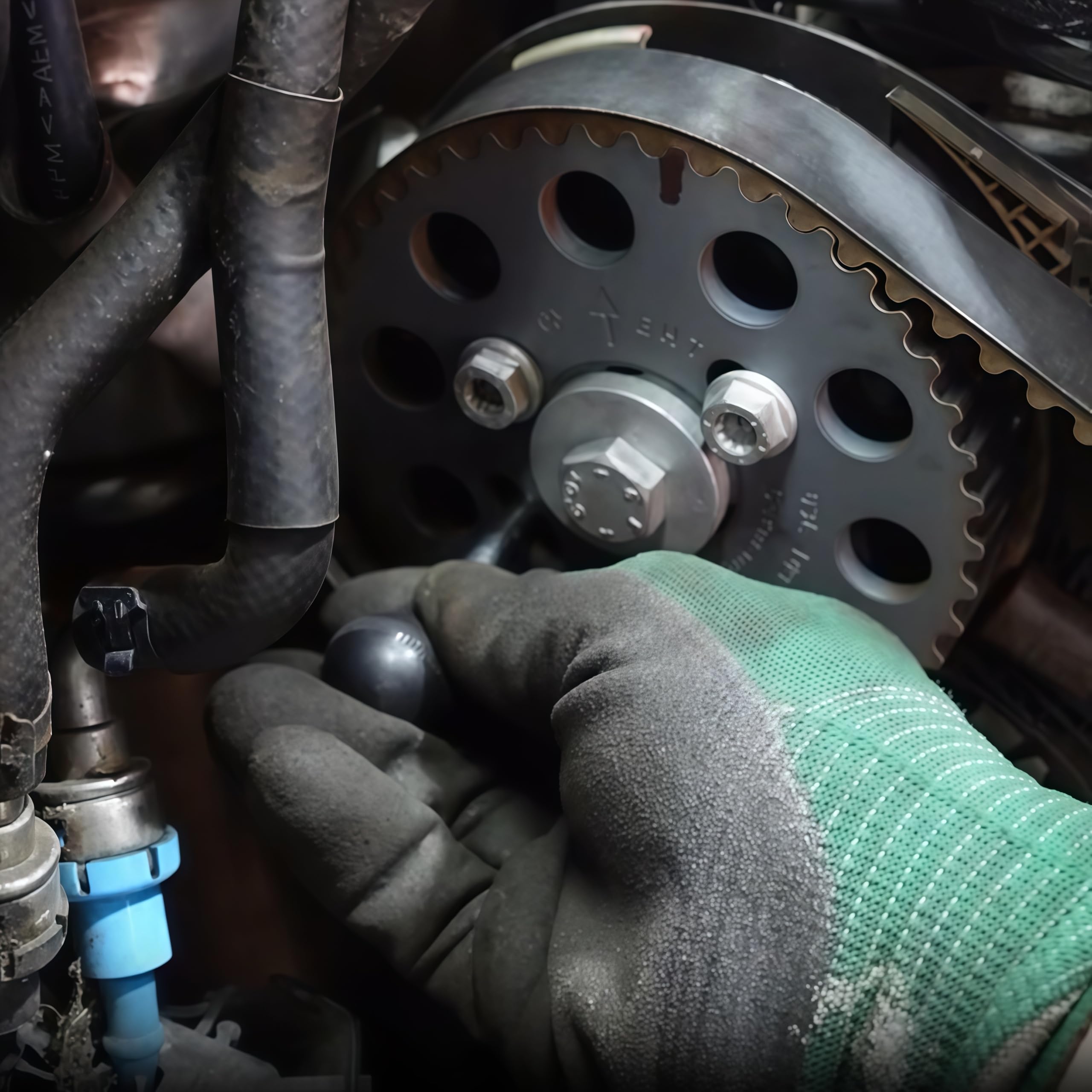 CCLIFE Herramienta de ajuste de distribución y bloqueo del motor, compatible con VAG (Audi, VW, Skoda, Seat)