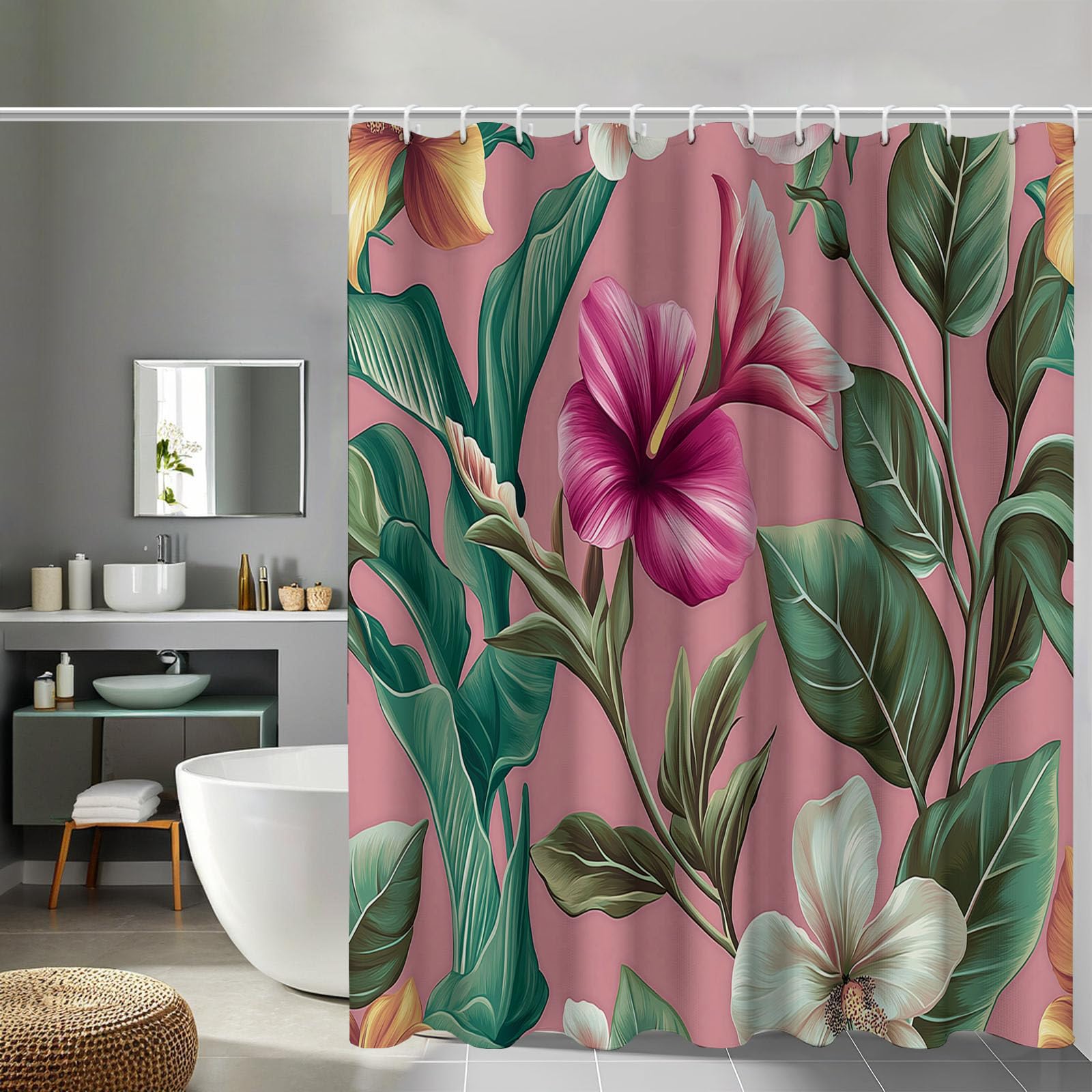 Rideau de douche orchidée pour transformer votre salle de bain en spa