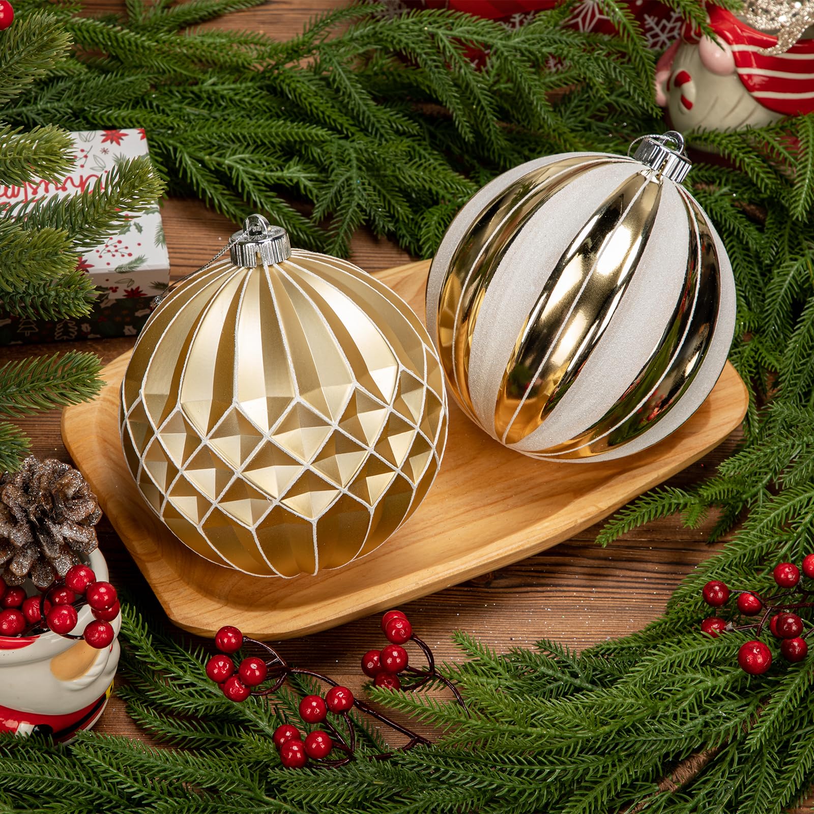 Amazon.com: Briful 6'' Extra Large Christmas Ornaments for Trees