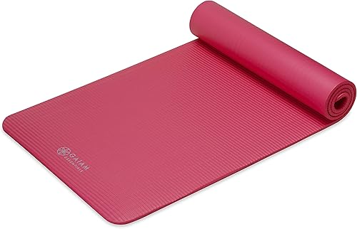 Vista 52 de Gaiam Essentials 2/5" Thick (10mm) Yoga & Pilates, Fitness & Exercise Mat with Easy-Cinch Carrier Strap Cushion Support For Fitness and Gym Workouts