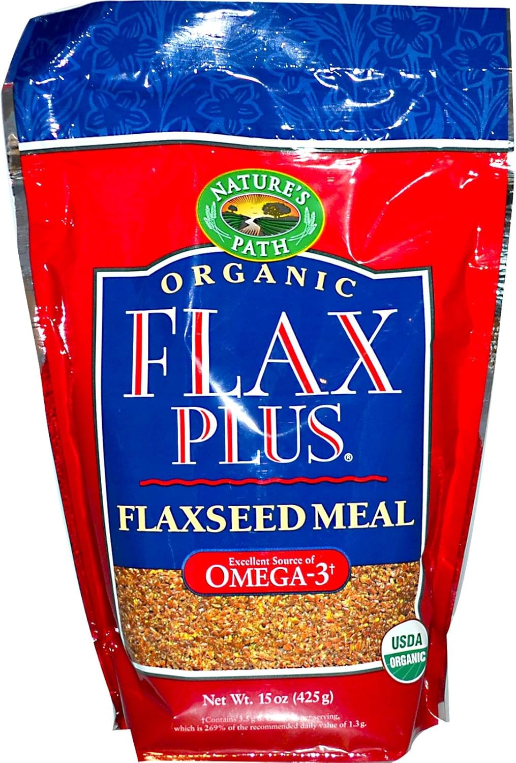 Natures Path Organic Flaxplus Flaxseed Meal, 15 OZ
