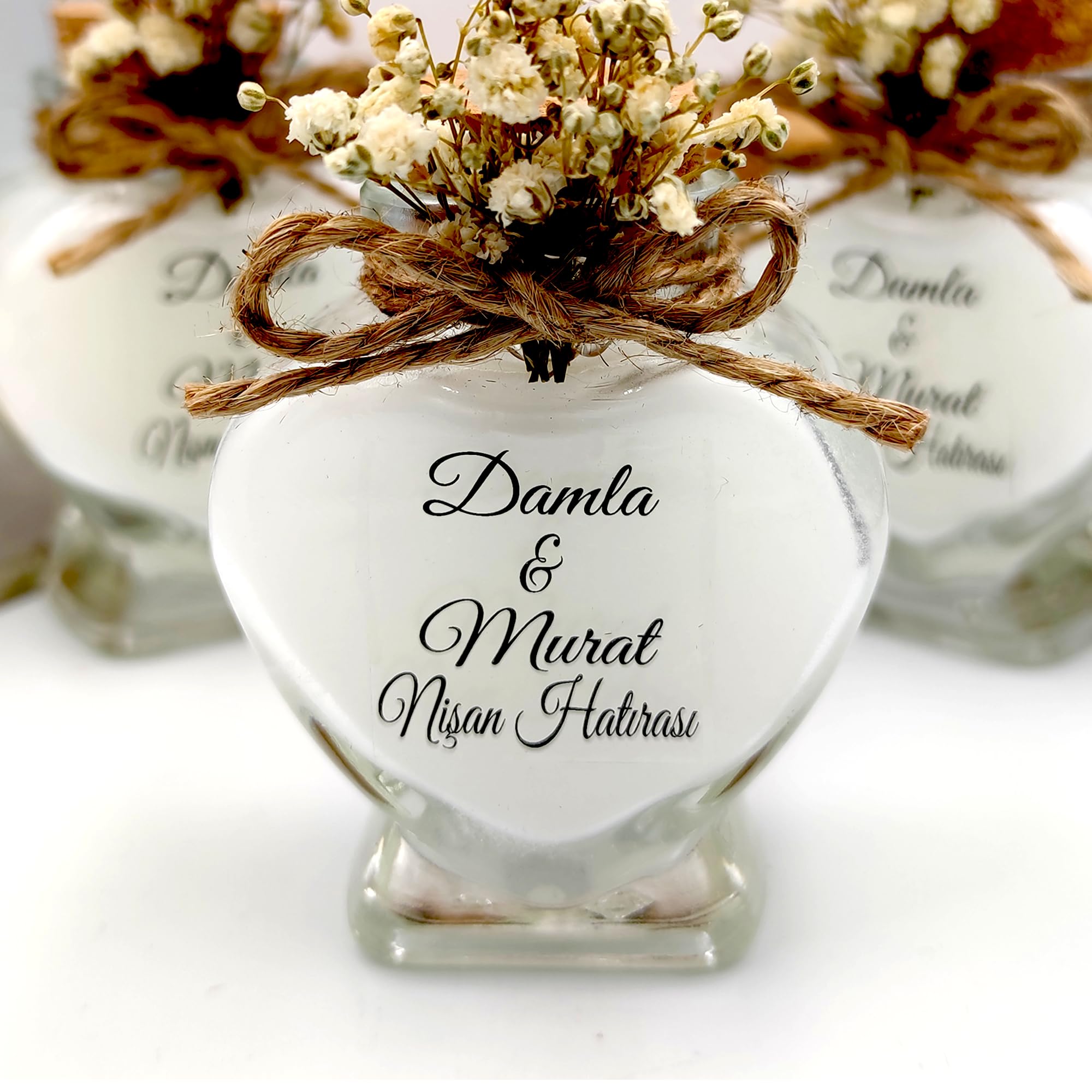 detalles boda para invitados, 20 velas en cristal personalizadas Detalles Comunion, Bautizo, Boda, Regalito Invitados, ideal como regalo recuerdos comunion (blanco, juego de 20)
