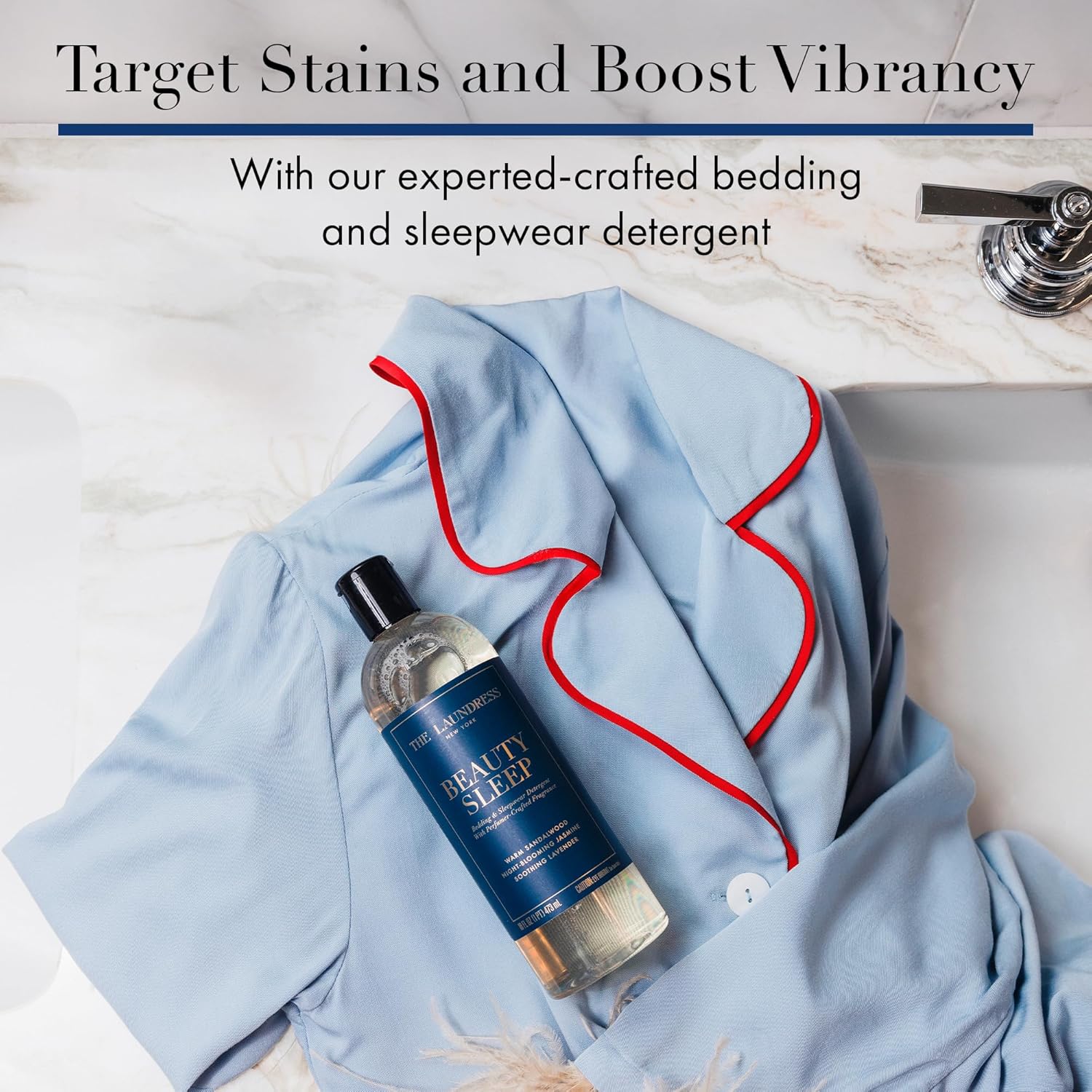 The Laundress Beauty Sleep Luxury Laundry Detergent, Bedding & Sleepwear Concentrated Enzyme Bio-Based Formula, Lavender & Sandalwood Fragrance Blend, Stain Remover, 16 Oz, 15 Loads - Image 5