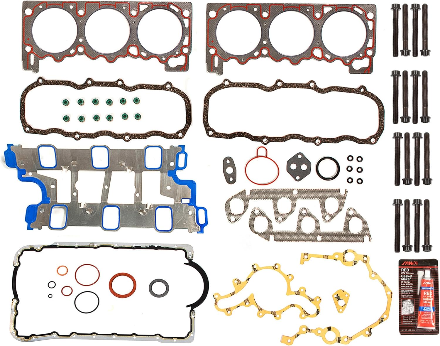 Evergreen FSHB8-20300 Full Gasket Set Head Bolt