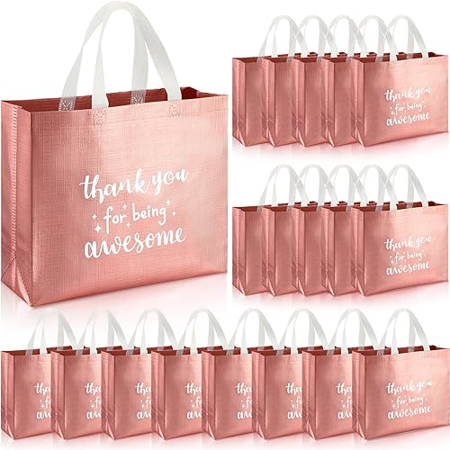 Abbylike 24 bolsas de regalo de agradecimiento a los empleados con la frase "Thank You for Being" (Gracias por ser impresionante), bolsa de regalo disponible en Yaxa Costa Rica