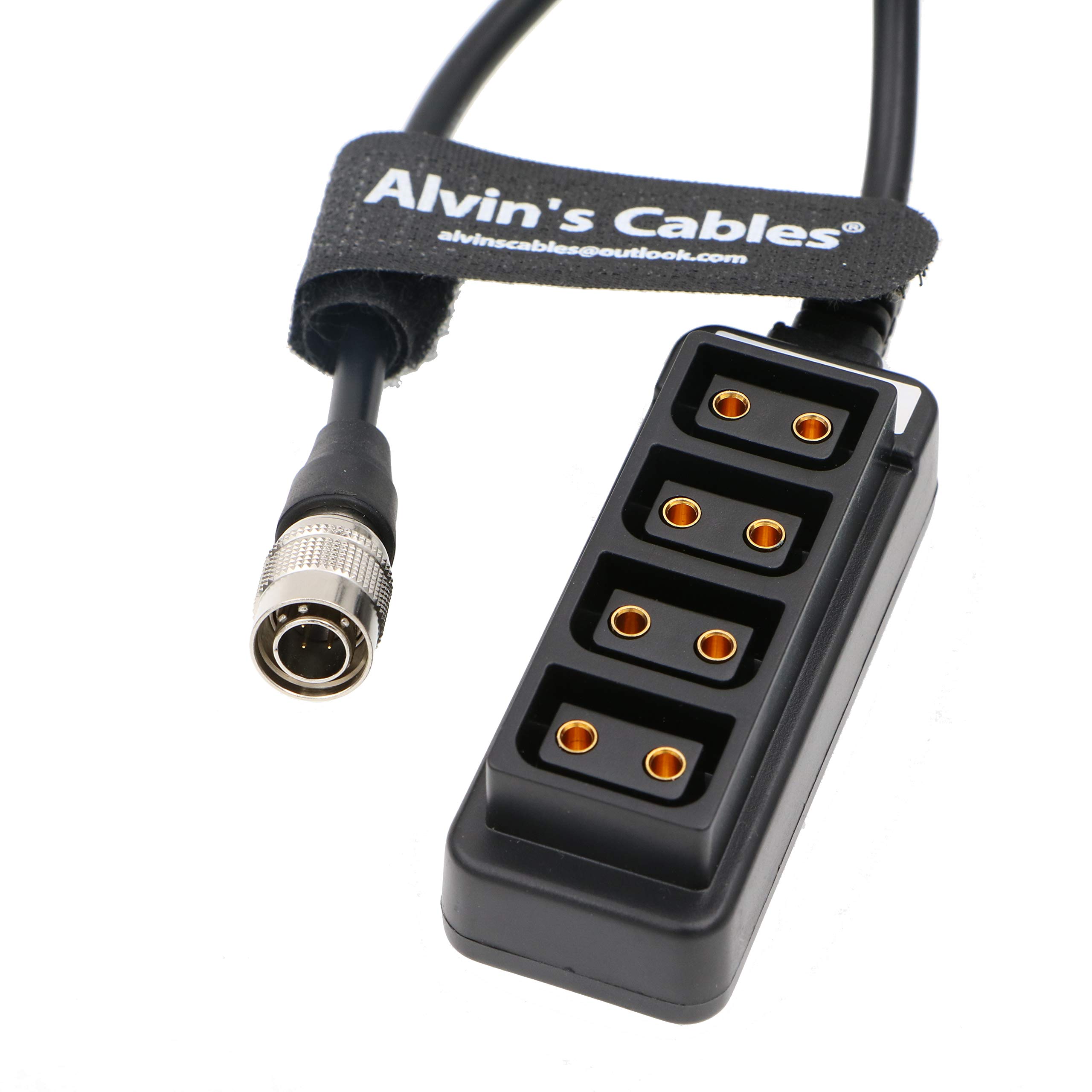 DRRI Hirose 4-Pin Auf D-Tap Hub Kabel Für Sony F55/FS7 Kamera – Stromverteiler Mit 4 Anschlüssen