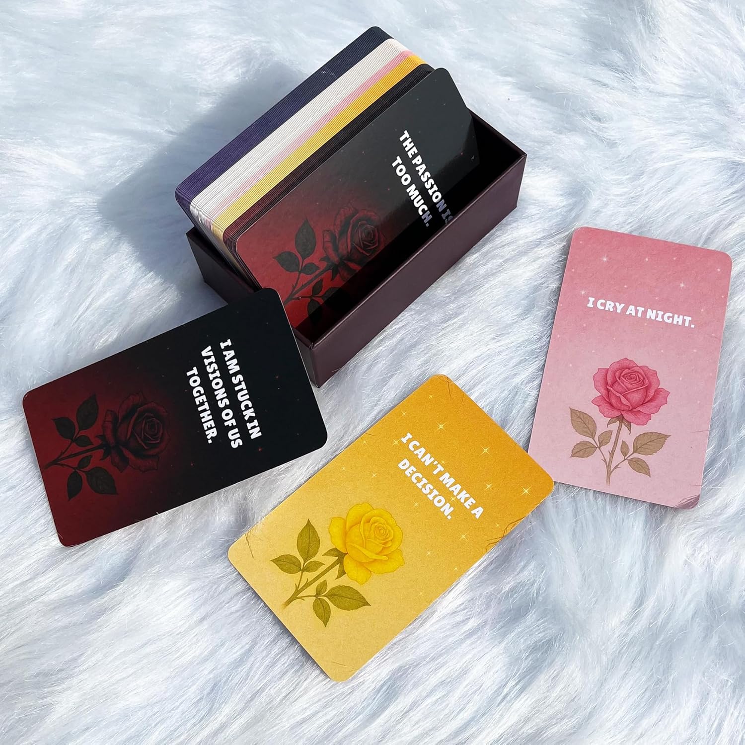 Love Message Oracle Cards for Beginners. 80 Raw Breakup & Heartache Cards for Twin Flames, Emotional Drama, Toxic Relationships & Shadow Work in Love - Image 6