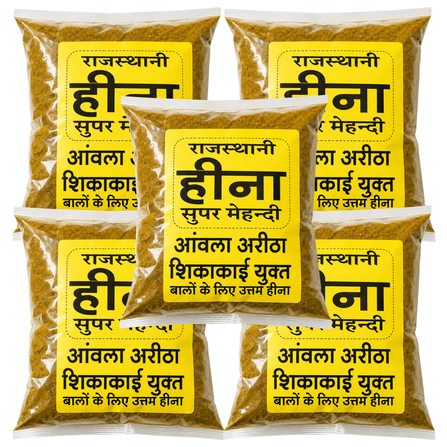 Rajasthani Natural Henna Mehndi Powder with Amla Reetha Shikakai | Herbal Hair Colouring Powder & Traditional Hand Application | Hair Conditioning & Nourishing Care Blend | Natural Mehndi for Hair & Hands | 250gm - Pack of 5-image-19