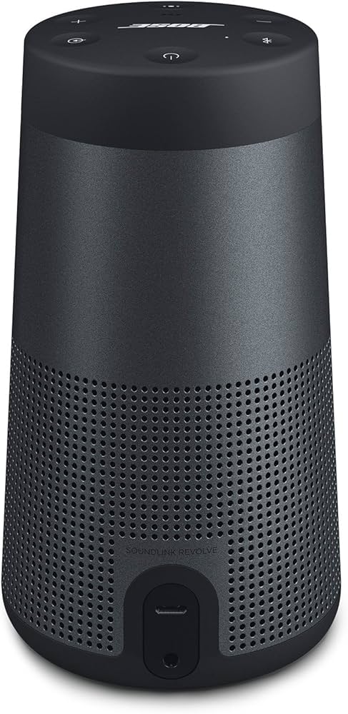 The Bose SoundLink Revolve, the Portable Bluetooth Speaker with 360  Wireless Surround Sound, Triple Black