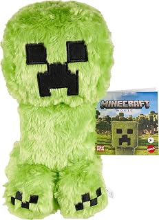 Mattel Minecraft Creeper Plush 8-Inch Soft Doll Toy from A Minecraft Movie - Collectible for Kids & Fans