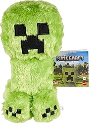 Mattel Minecraft Plush Toy, Creeper Soft Doll Inspired by A Minecraft Movie Character, 8-inch Collectible