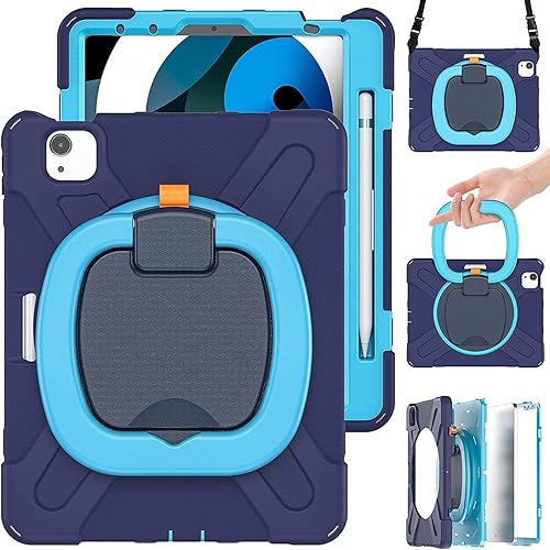 Vista 145 de Funda para iPad (A16) de 11 pulgadas 2025, Aslo para iPad 10 de 10.9 pulgadas 2022, funda resistente a prueba de golpes, soporte giratorio, soporte