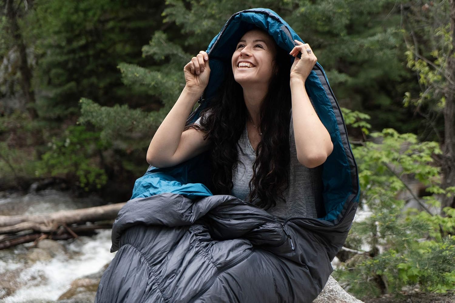 Klymit KSB Lightweight Mummy Sleeping Bag for Camping, Hiking, and Backpacking in Cool Weather