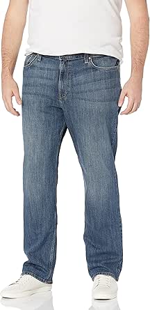 LEE Men's Big & Tall Custom Fit Relaxed Straight Leg Jean