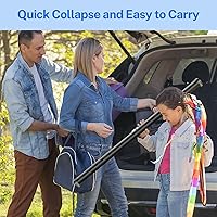 Vista 5 de 50 inch Small Projector Screen, Goldengrainv Retractable Pull Up Screen, Floor Projector Screen, 16:9 4K Portable Screen for Projector, Roll Down