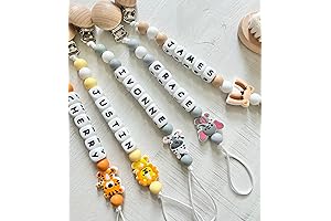 Personalized Lion Pacifier Clip for Baby Boys & Girls