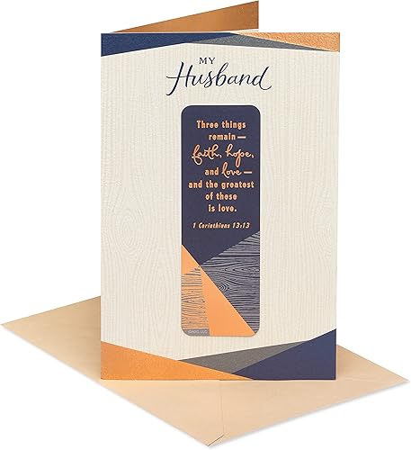 American Greetings Tarjeta de cumpleaños para esposo (Longer I Love You)