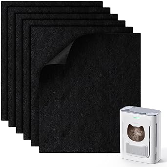 uahpet 6-Pack Washable Pre-Filters, Compatible with uahpet Air Purifier Slim & Mate, Replacement Filters to Trap Pet Hair, Fur, Dander, Dust