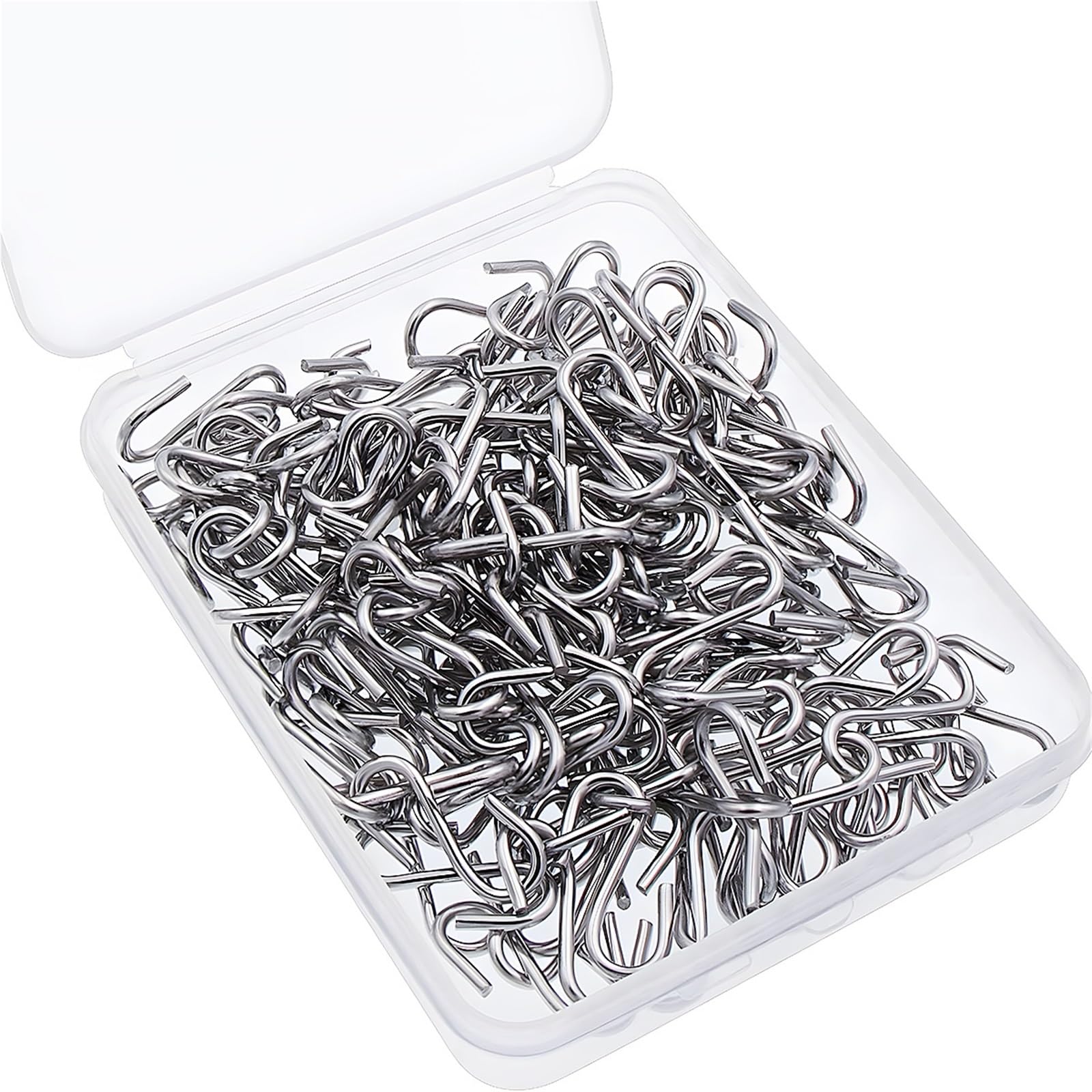 80/120/150 Stück Edelstahl 2,54 cm S-Haken-Anschluss(150pcs)