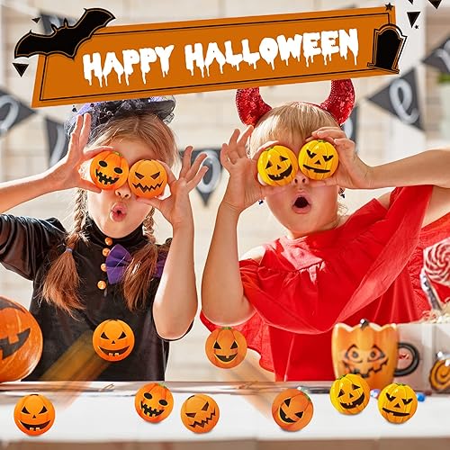 Miniatura 6 de Bolas de calabaza de Halloween para aliviar el estrés, bolas suaves de poliuretano para apretar, recuerdos de fiesta para adolescentes, regalos de